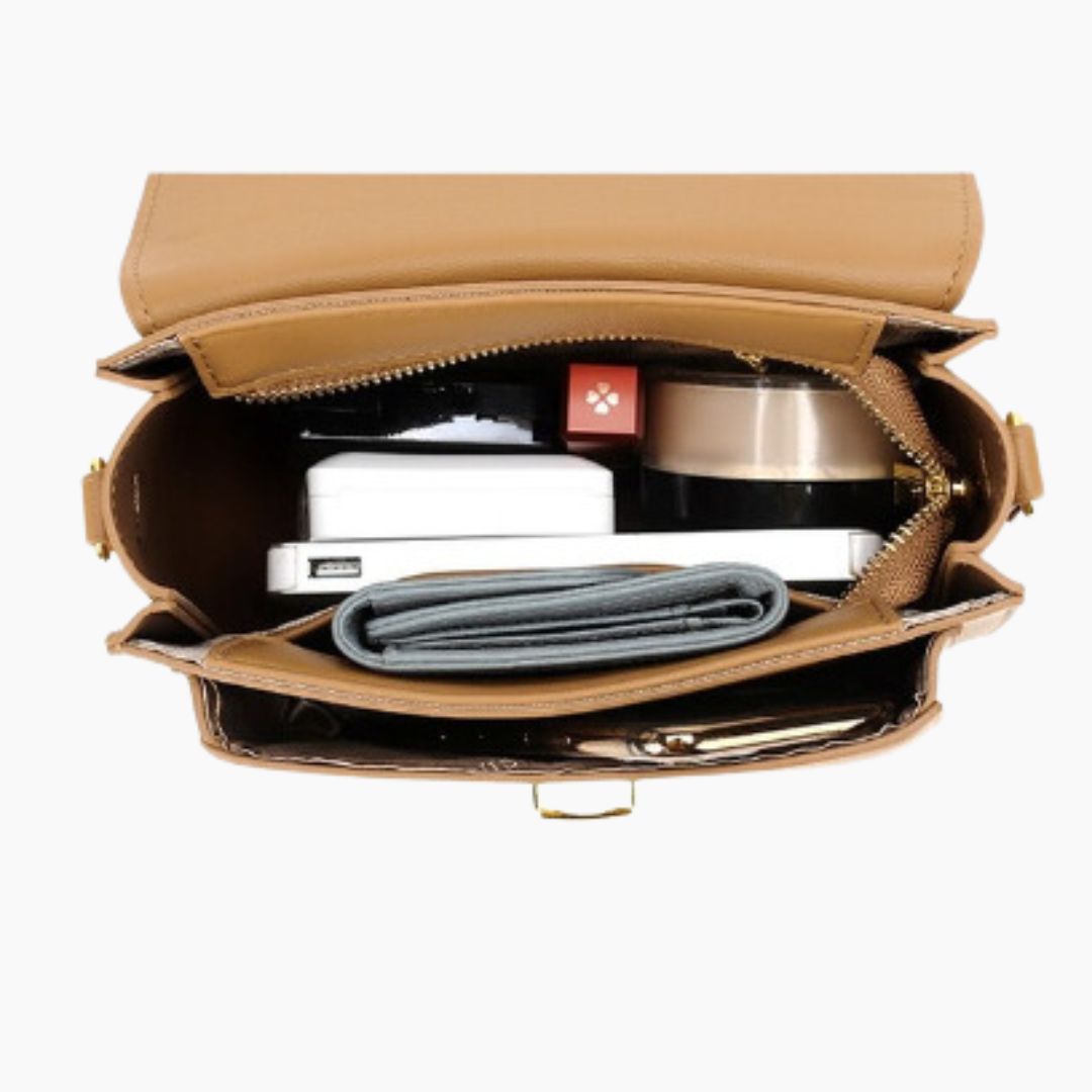 Vegane Damen Crossbody Tasche aus Leder mit Justierbarer Bärrem – Schwarz, Kompakt und Praktisch für Smartphones und Kosmetik 3