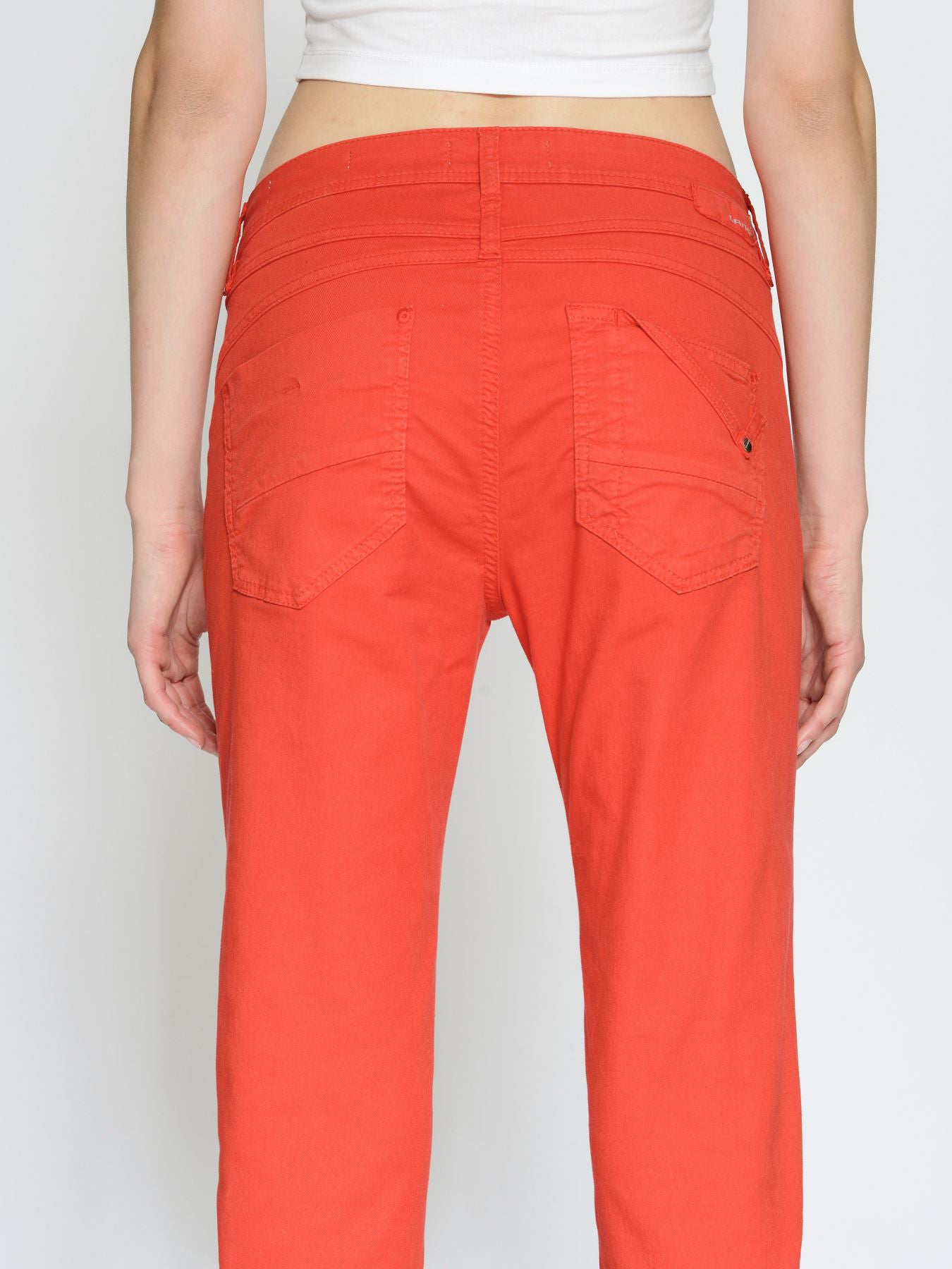 Dam Jeans Stretch Avslappnad Medelhög Passform 5-Fickig Design-4