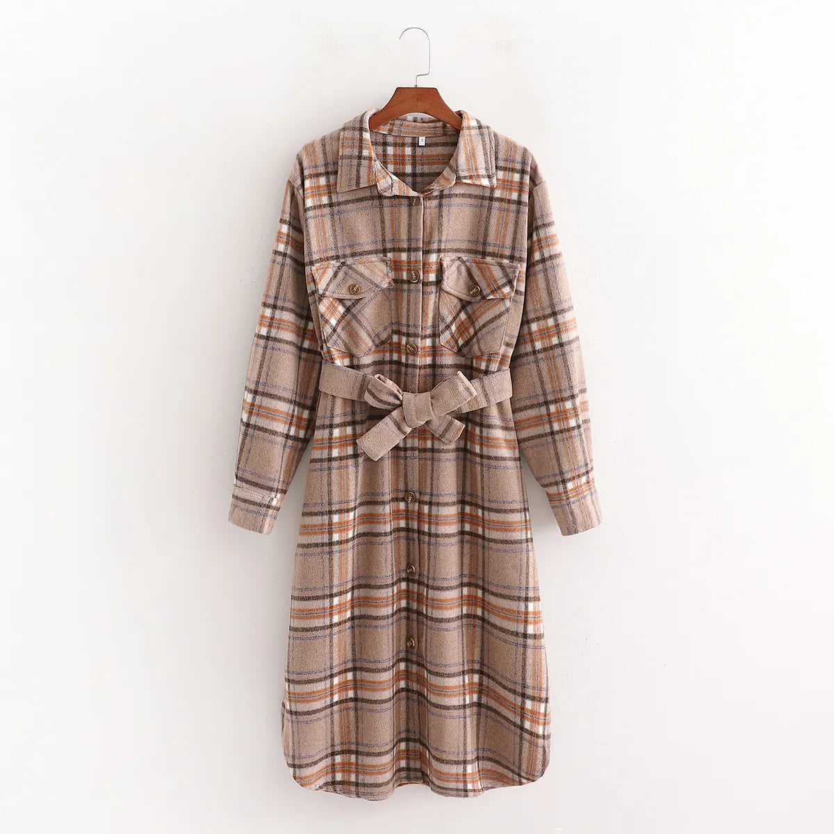 Variant image for Damjacka Lång Modell Lös Passform Höststil Polyester-1