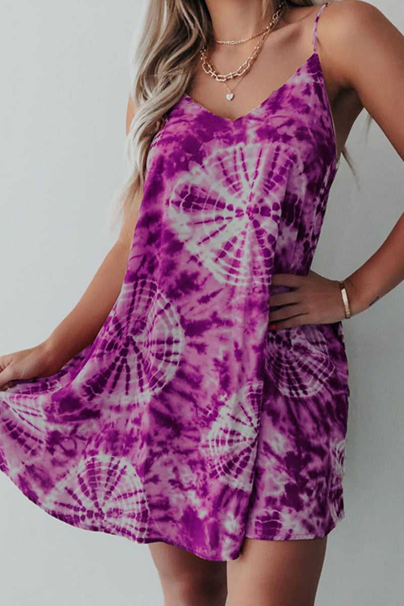 Kvinnors Lätt Klänning Elegant Bomull-3