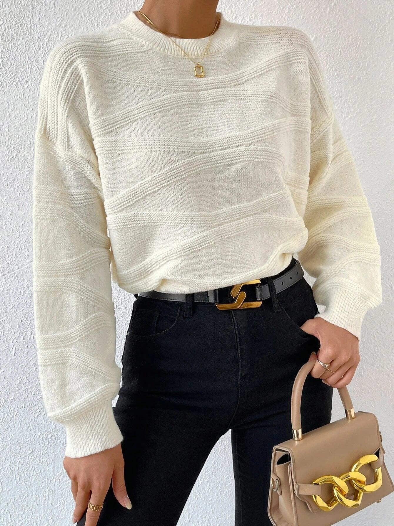 Variant image for Kvinnors Cardigan Överlappande Axlar Mjuk Stickad Tyg-29