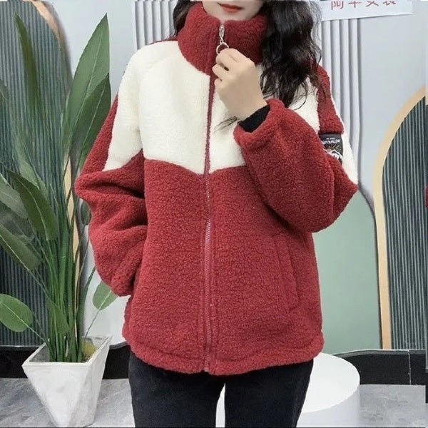 Variant image for Dam Fleecejacka Modern Design Fleece Med Hög Krage och Dragkedjefickor-25