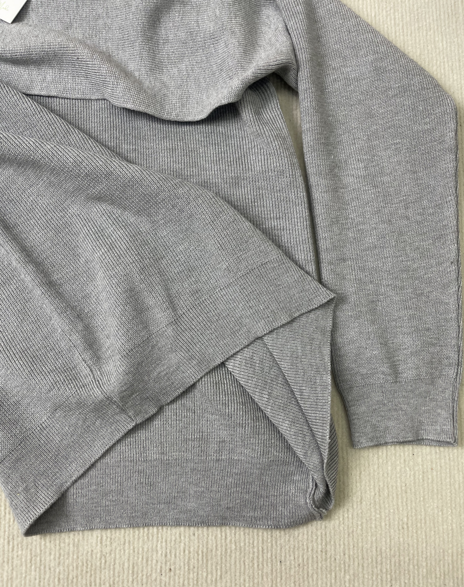 Lange Strickjacke Damen Weich Gestrickt Qualität Minimalistisches Design 6