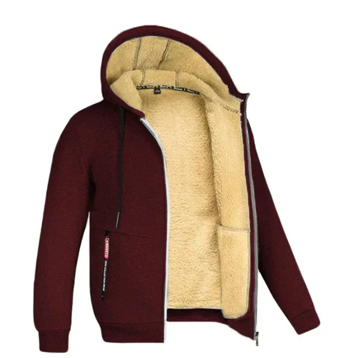 Variant image for Herrar Huvtröja Dragkedja Fleece Polyester-19