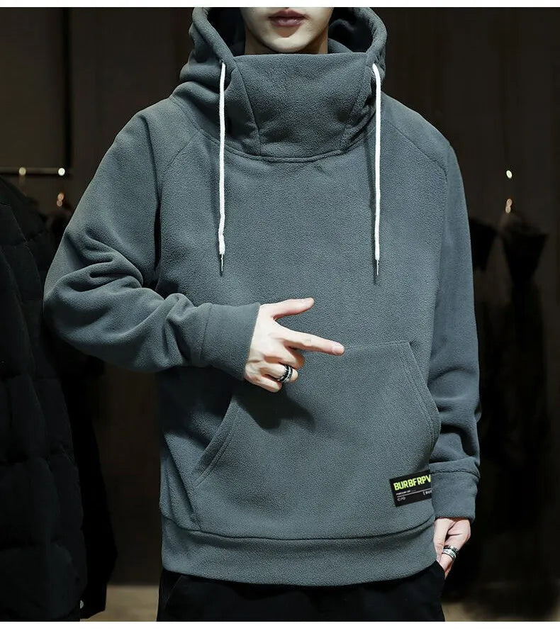Damer Överdimensionerad Huvjacka Varm Polyester-4