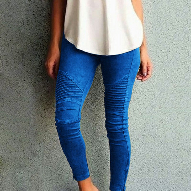 Variant image for Damleggings Veckade Detaljer Stretchigt Material-6