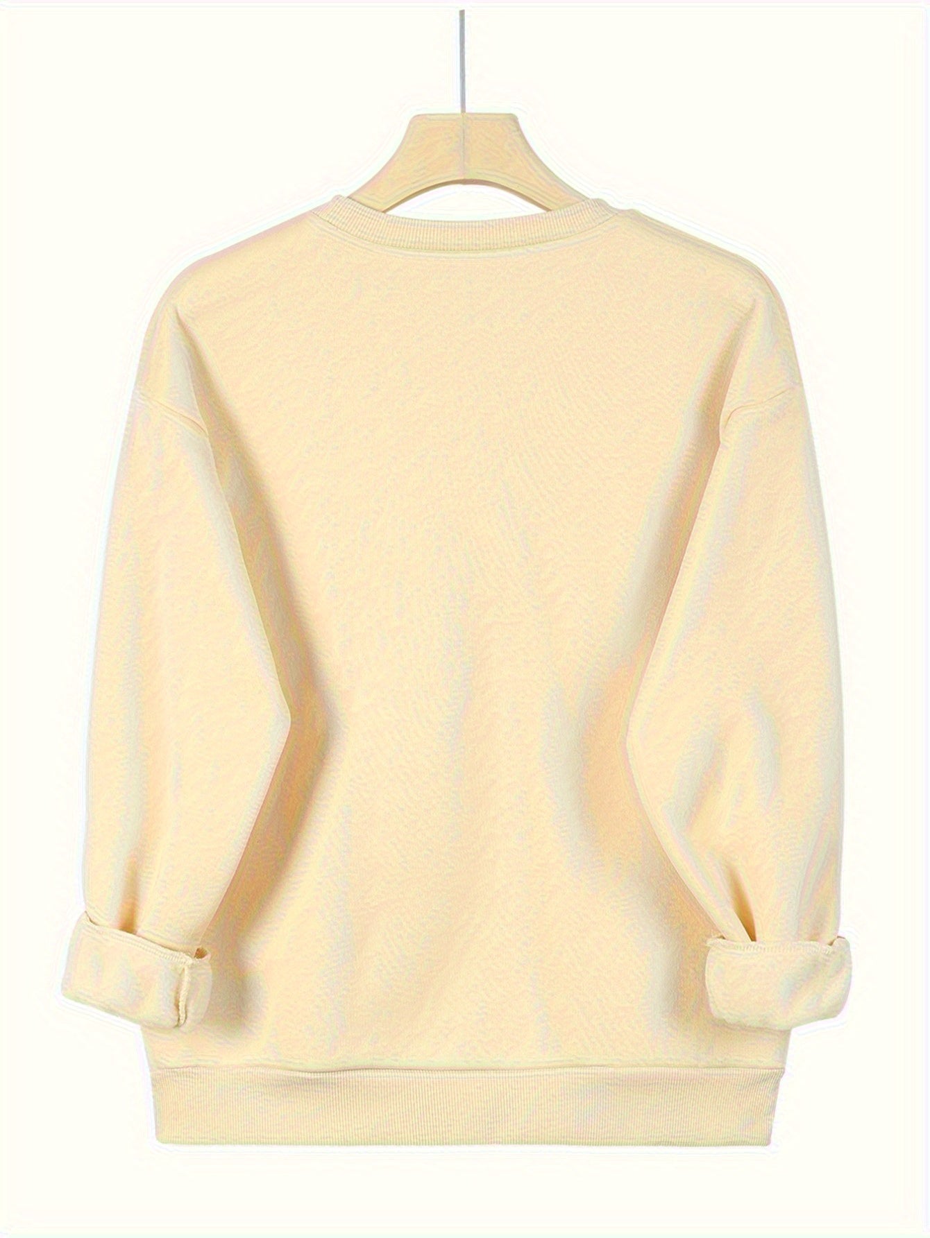 Kvinnors Tröja Hjärtdesign Cirkulär Halsringning Mjuk Tyg 3