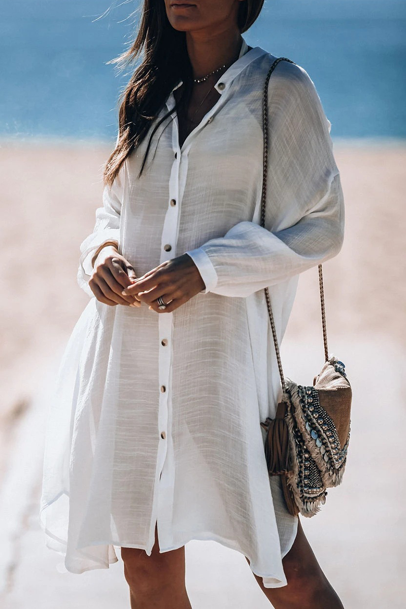 Dam Badkläder Transparent Monokrom Syntetisk Fiber-1