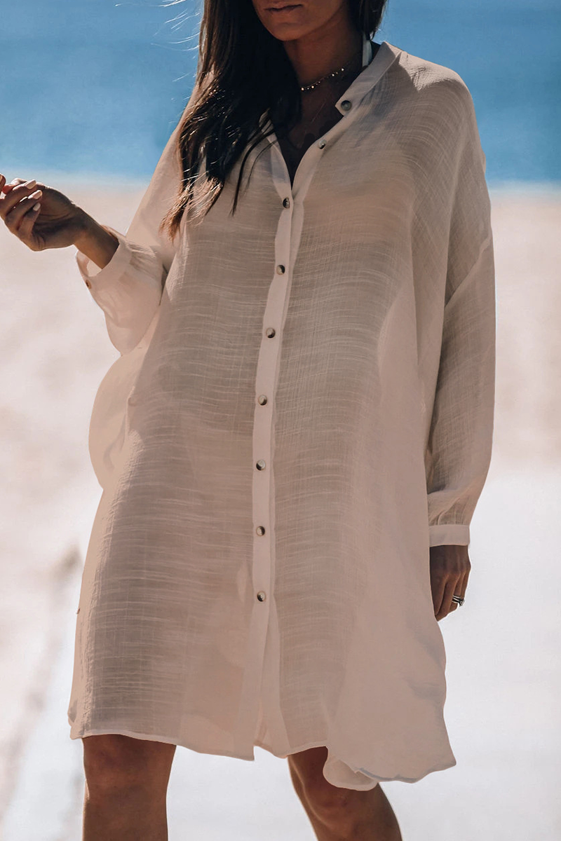 Dam Badkläder Transparent Monokrom Syntetisk Fiber-2