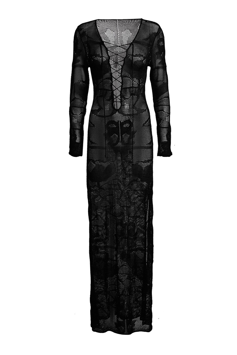Dam Kofta Bältesdesign Lätt Polyester Enfärgad-3