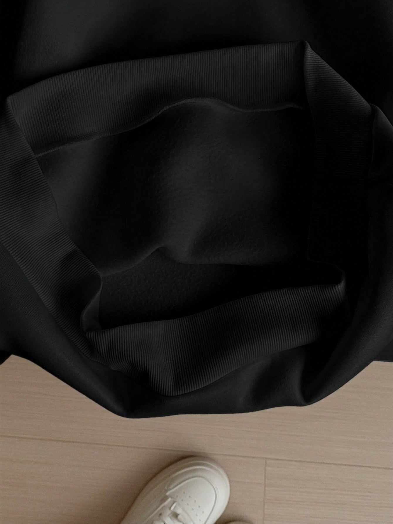 Dam Sweatshirt Oversized Ribbad Leopard- och Körsbärsmotiv-5