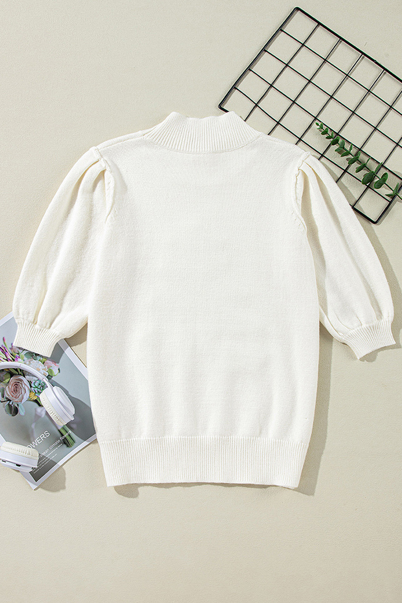 Dam Turtleneck Tröja Lappteknik Akryl med Julgran Design-6