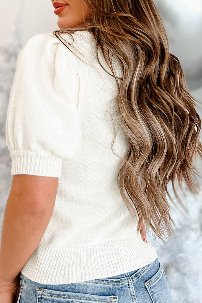 Dam Turtleneck Tröja Lappteknik Akryl med Julgran Design-3