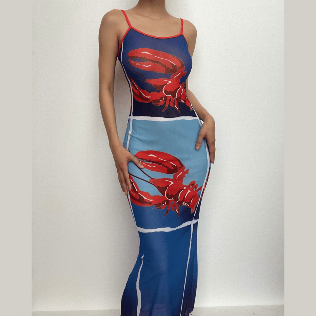 Dam Klänning Rufsad Satin Elegant för Formella Tillfällen-1
