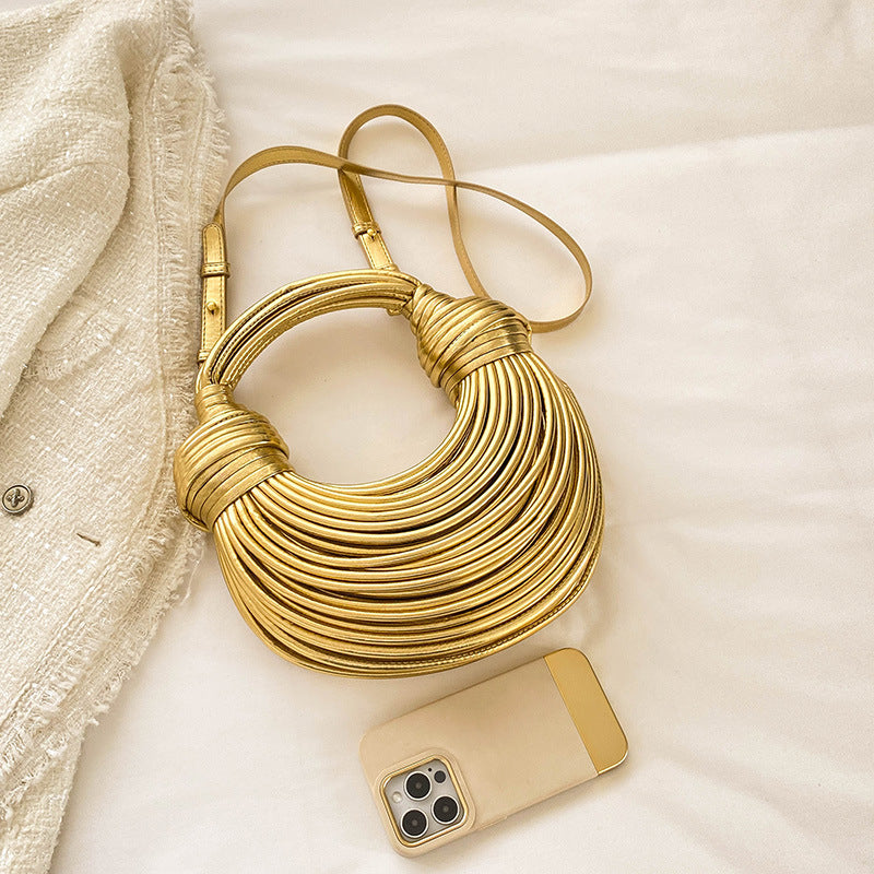 Dam Crossbody Väska Modern Design PU-material med Yttre Ficka-2