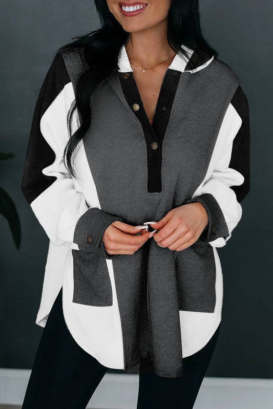 Dam Hoodie Avslappnad 100% Bomull-1