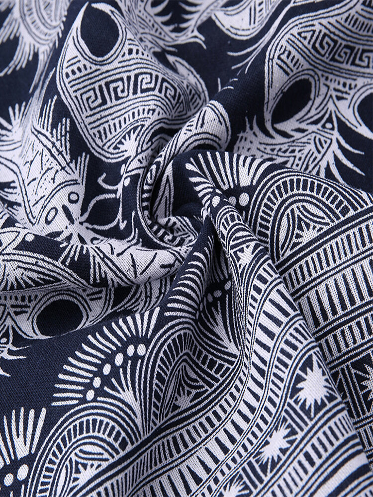 Maxiklänning Dam Blommönster Korta Ärmar Cato För Sommar-6