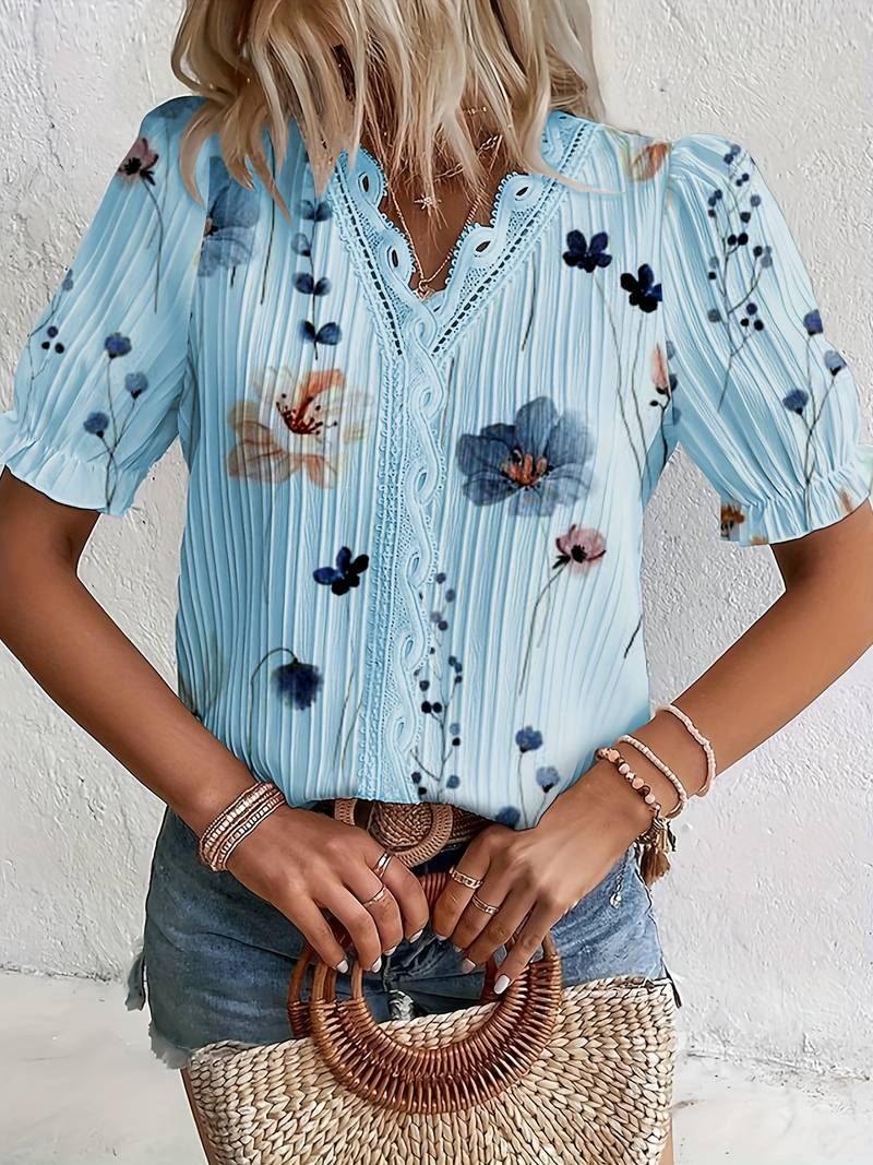 Dam Blus Modern Mångsidig Polyester 10