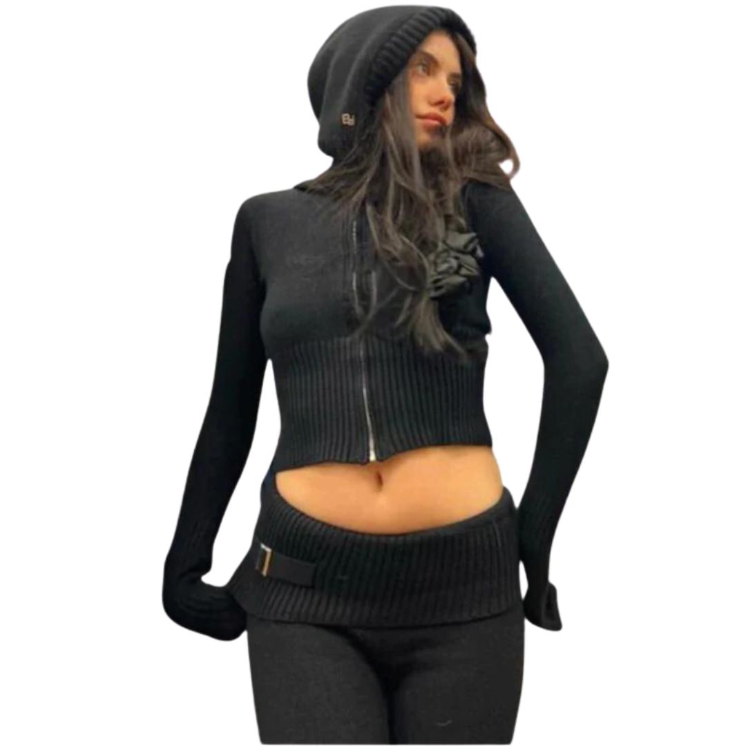 Variant image for Dam Hoodie och Byxor Set Modern Design 100% Bomull-11