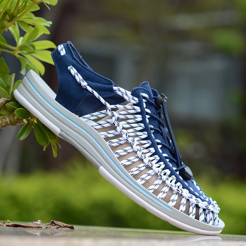 Unisex Sommarskor Justerbara Remmar Vadderad Sula Paracord-Tyg-5