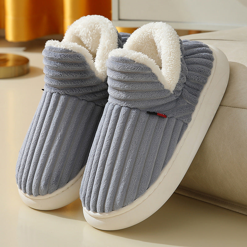 Dam Tofflor Fleece Mjuk och Bekväm med Halkfria Sulor-6