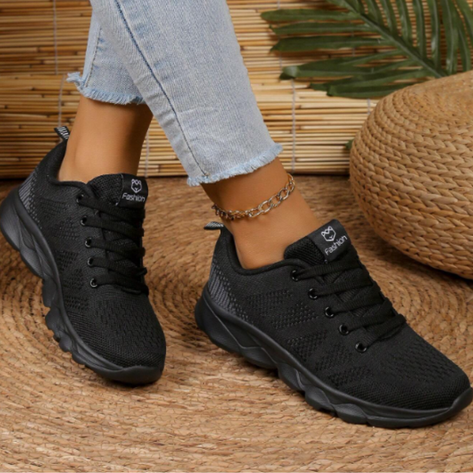 Sportiga Sneakers för Kvinnor med Icke-Slipssula â Gummi och Textil, MaskintvĂ€ttbara, Perfekta för TrĂ€ning och Vardag 1