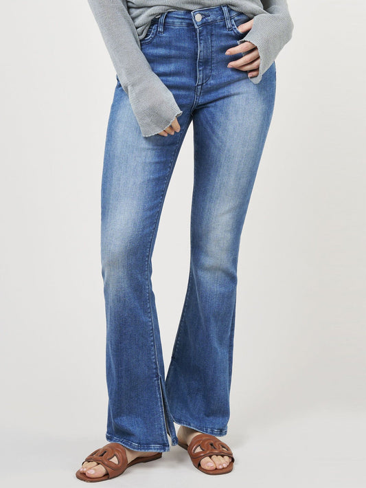 Dam Jeans Hög Midja Stretch Bootcut Denim 1