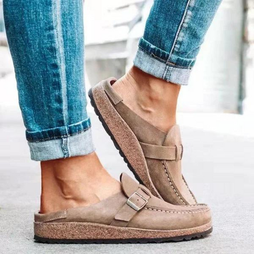 Dam Sandaler med Spänne Luftig Design Syntetmaterial 1