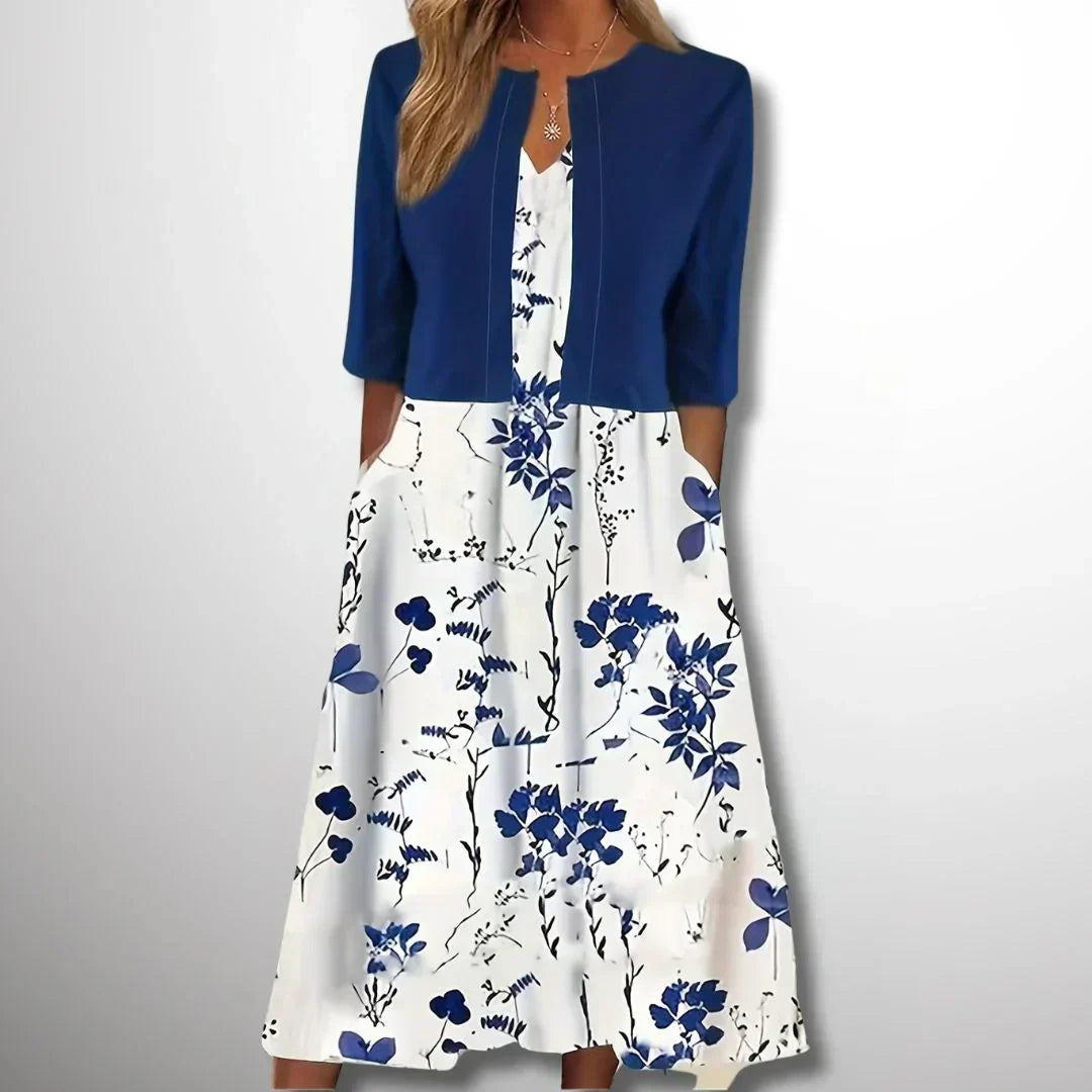 Kvinnors Klänning Elegant Förstklassigt Tyg-2