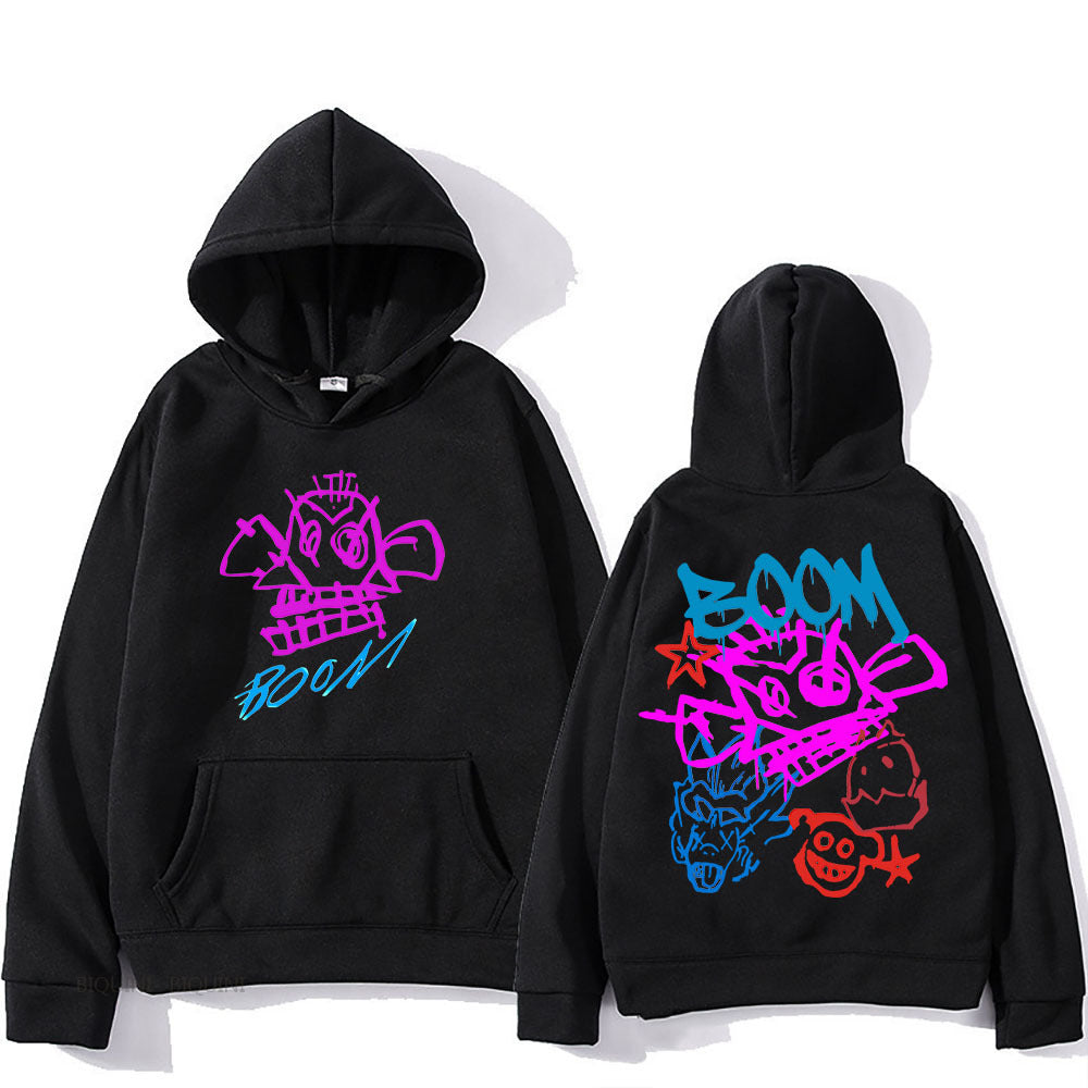 Unisex Hoodie Arcane Jinx Tecknad Design Polyester-1