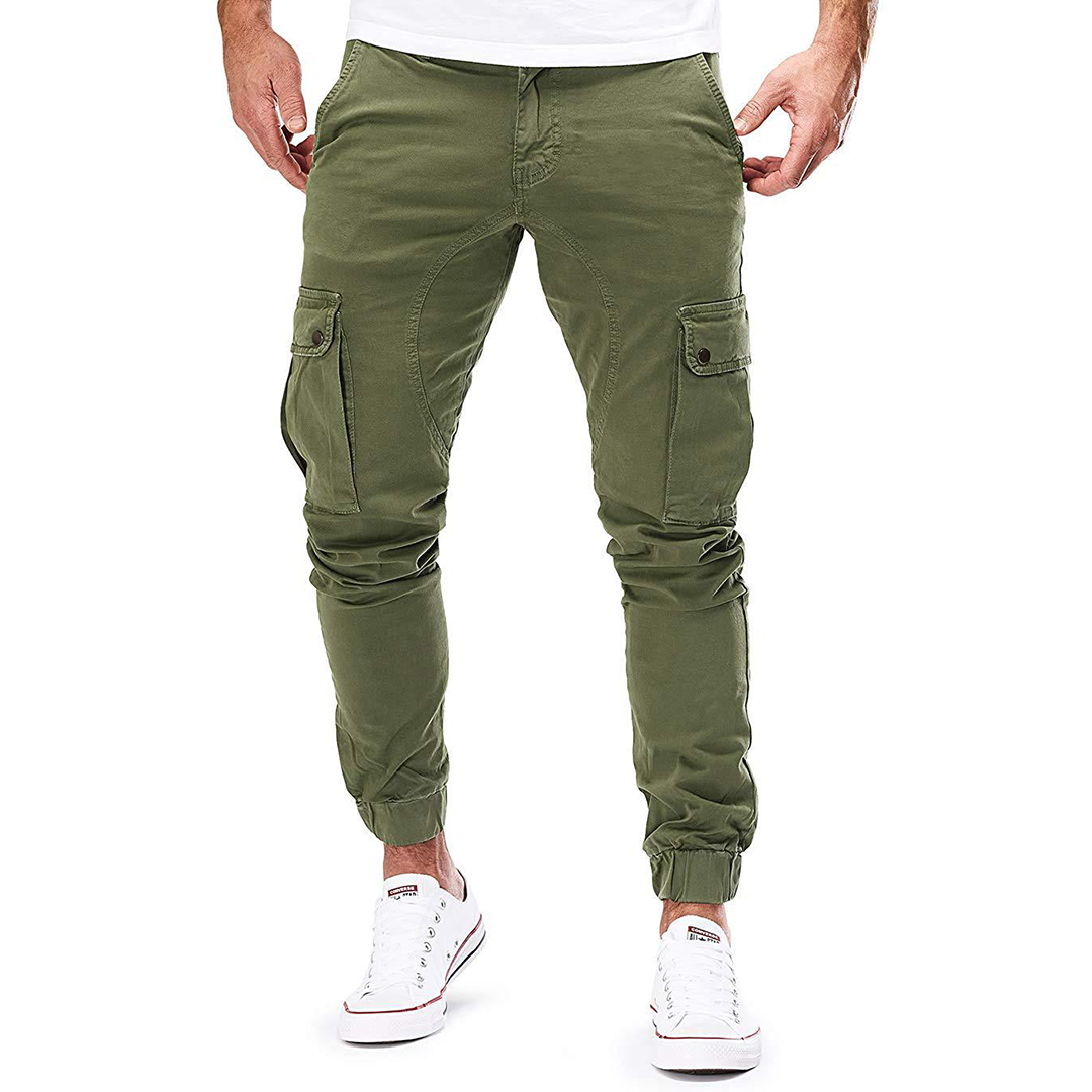 Herr Cargo Jogger Trendig Design Mjuk Tygblandning-5