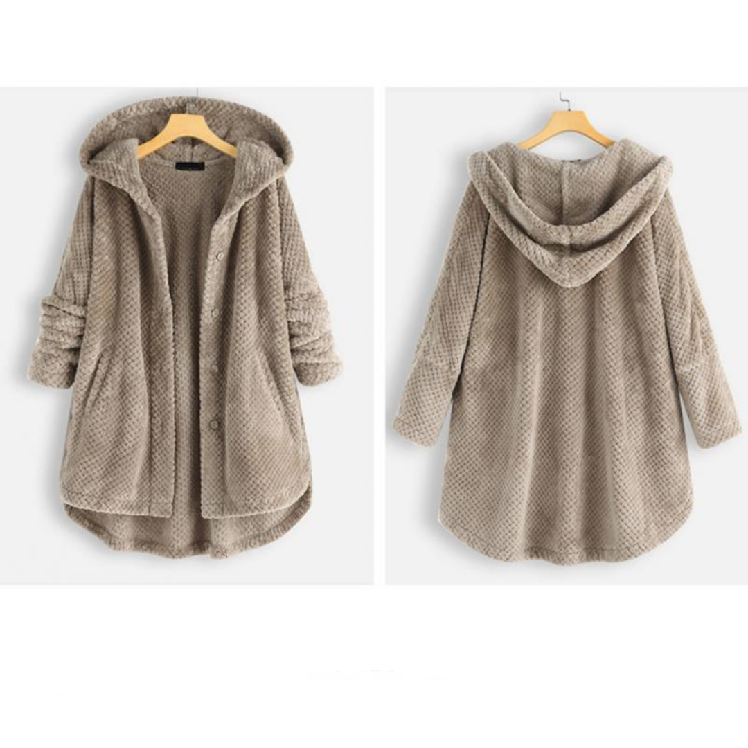 Dam Huva Fleece Elegant Mysig Design 4