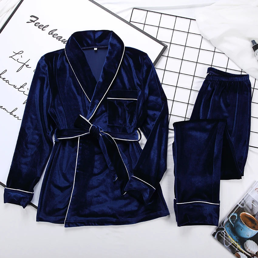 Kvinnor Loungewear Set Avslappnad Höststil Mjuk Tygblandning-3