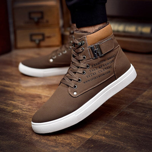 Höga Sneakers Dam Trendig Design Textil-1