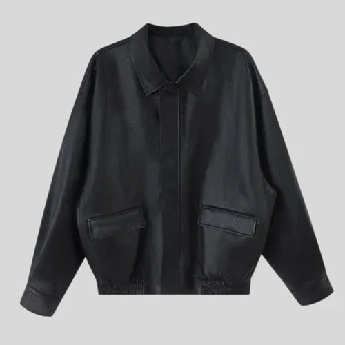 Vintage Damjacka i Mjukt Läder – Chic och Elegant Design för Alla Tillfällen, Normal Passform, S-XL 1