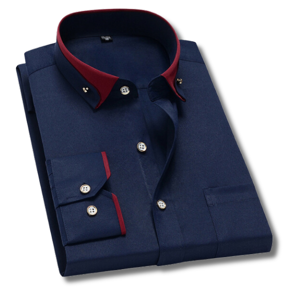 Variant image for Herrskjorta Långa Ärmar Formell Högkvalitativ Bomull Polyester-49