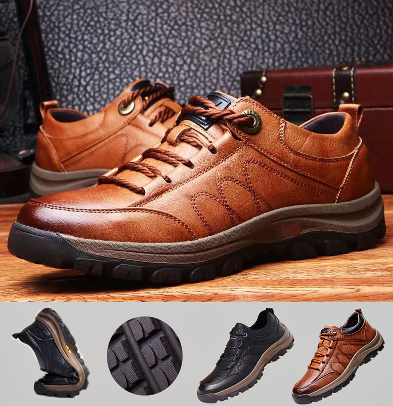 Variant image for Herrskor Läder Handsydda Sneakers Stilren Design-21