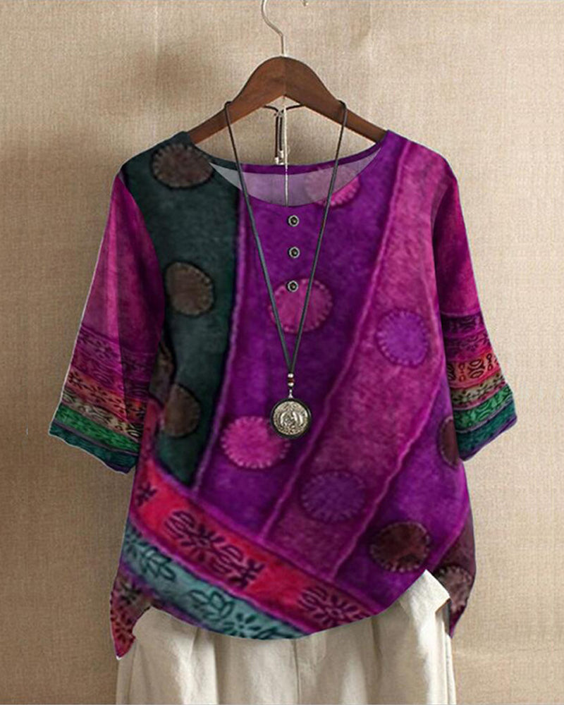 Variant image for Festtoppar Dam Boho Vintage Lätt Tyg-18