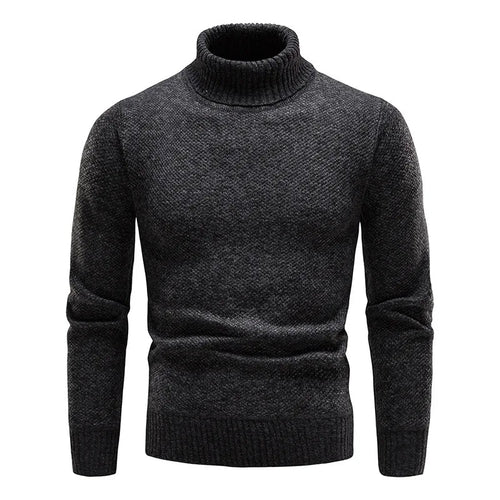Stickad Dam Tröja Turtleneck 100% Ull 1