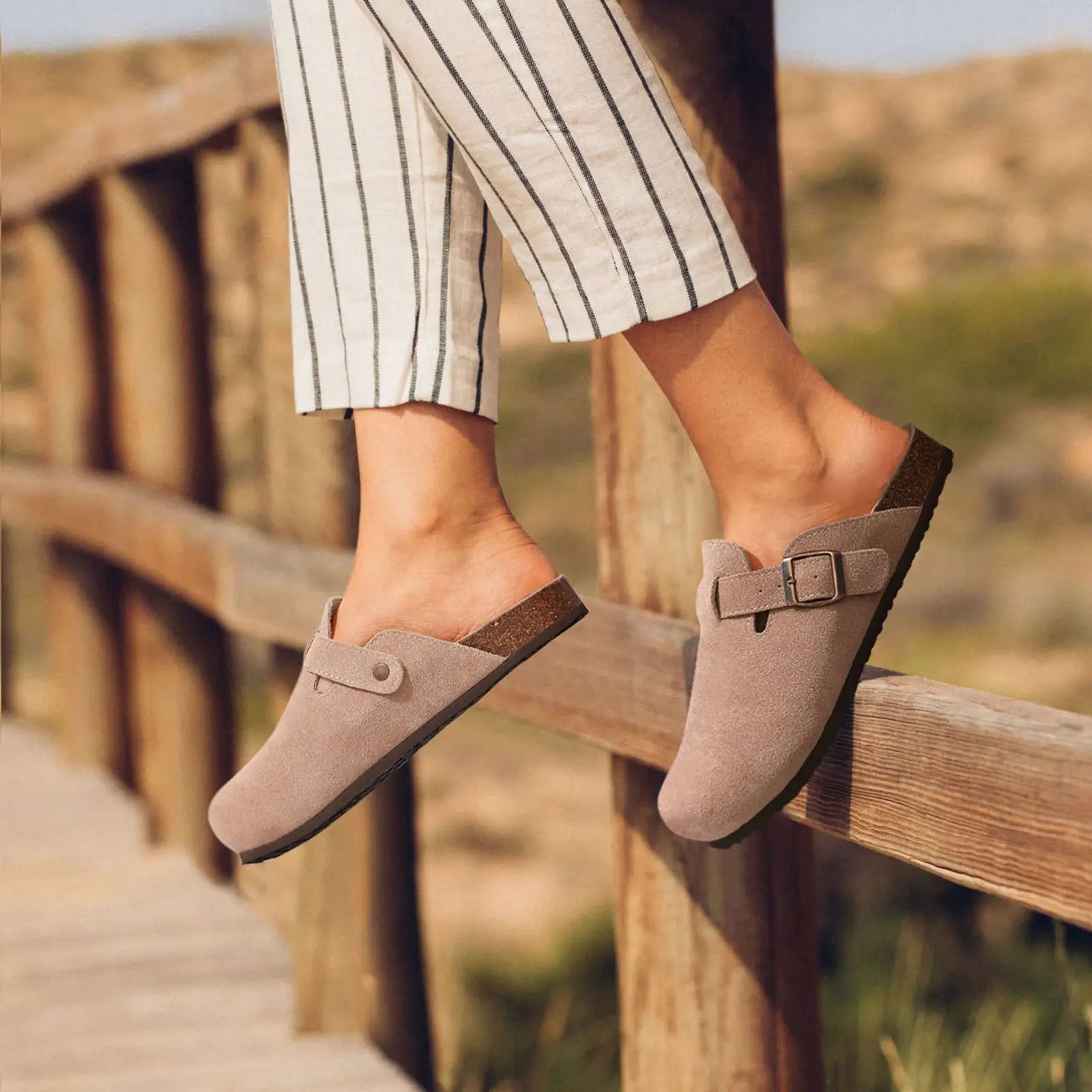 Dam Tofflor Mocka Modern Design Bekväm Slip-Resistent Sula-2