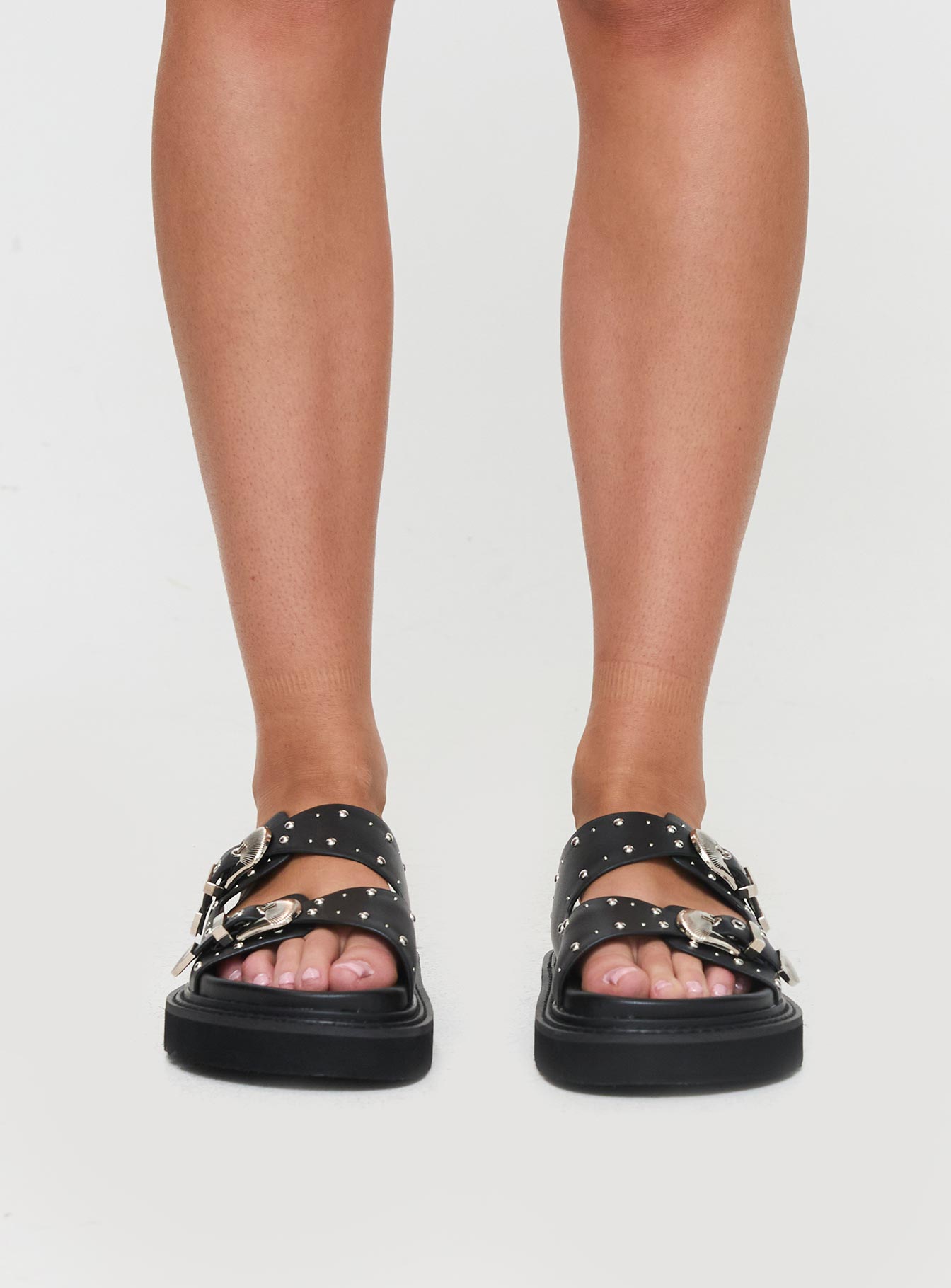 Dam Sandaler Terapi Harli Elegant Design Syntetisk Läder-2