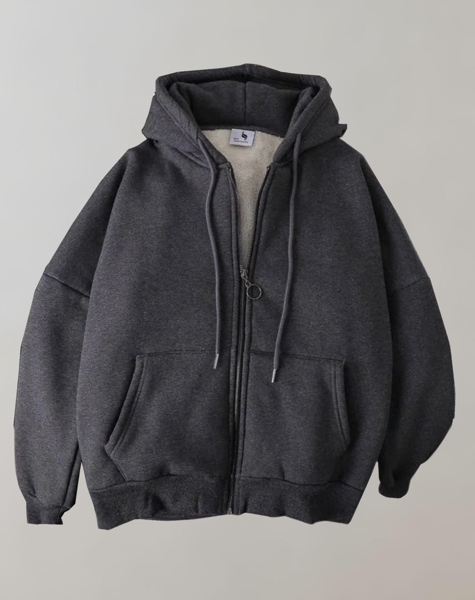 Lång Vinterrock Dam Stilren Polyester med Fickor 6