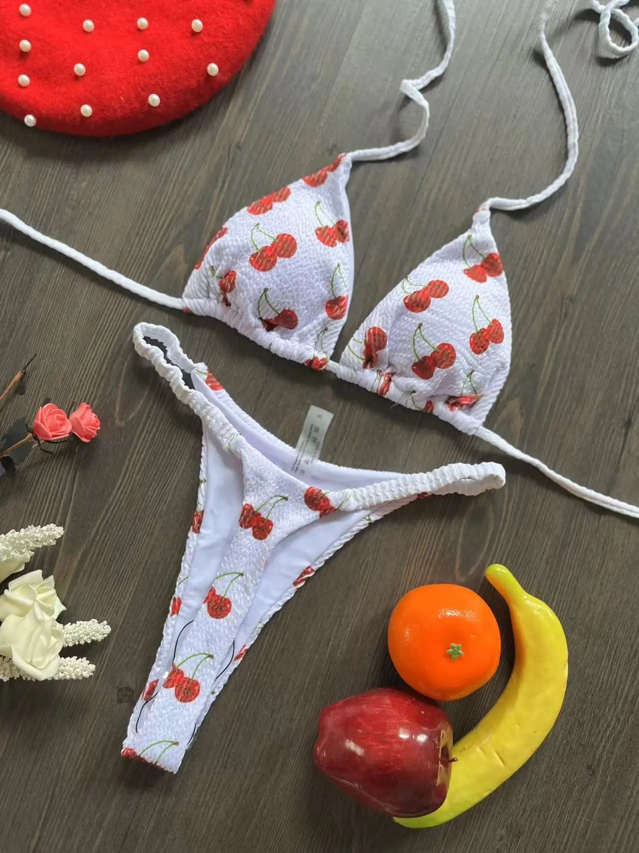 Dam Bikini Set Trendig Design Polyester-2