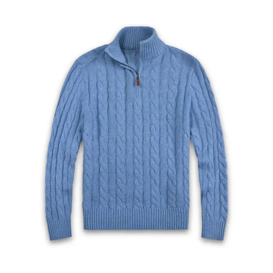 Cardigan Jacka Herr Modern Design Stickad Loose Fit Material-1