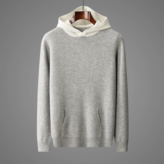 Hoodie Män Lång Huva Mjuk Bomull-1