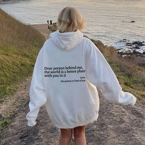 Unisex Hoodie mit Freundlichkeit Botschaft – Weiche 100% Baumwolle, Bequeme Passform, Ideal für Alltag und Freizeit 1