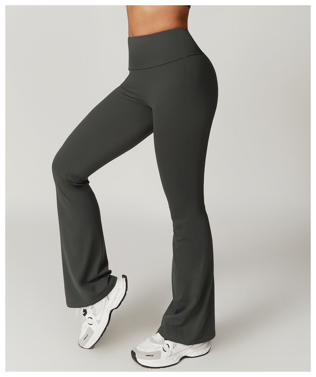 Variant image for Dam Yogabyxor Hög Midja Flare Stretch Nylon-1