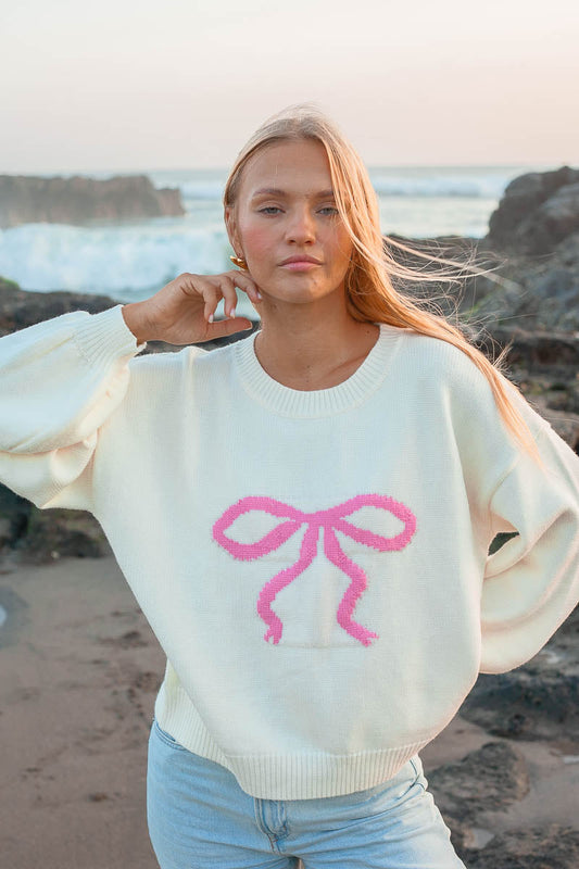 Kvinnors Tröja TvÄfÀrgad Med Loopdetaljer Mjuk Akryl Nylon Polyester-1