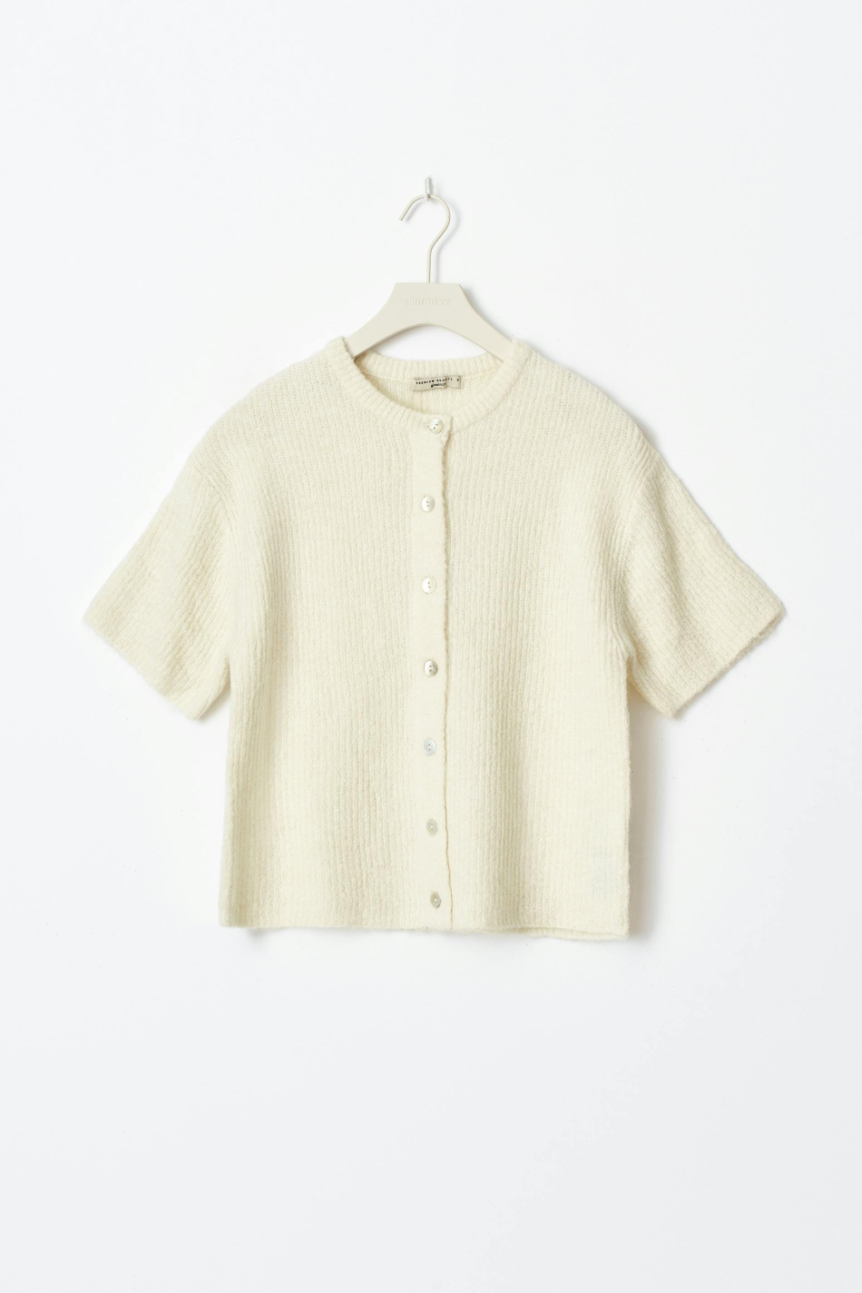 Dam Kortärmad Stickad Tröja Mjuk Tyg Elegant Design 7