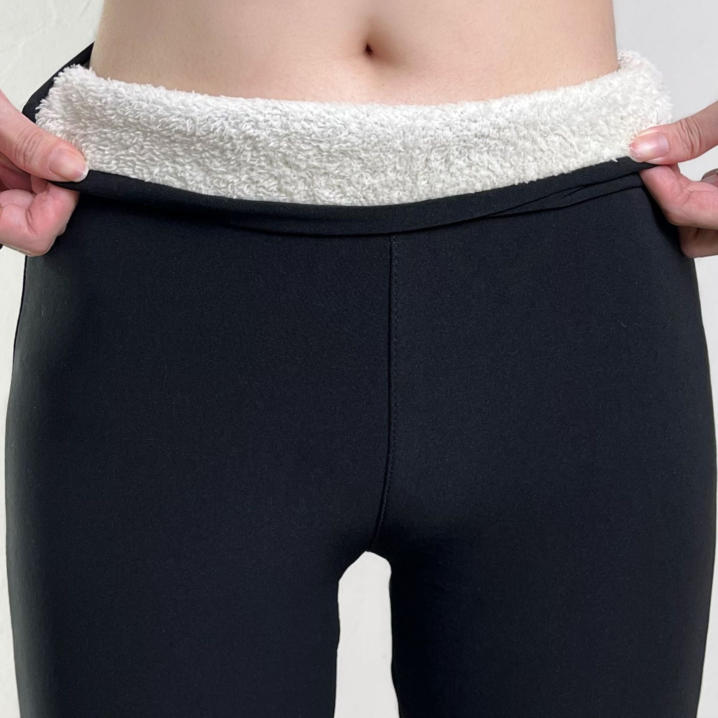 Damleggings Hög Midja Fleece Foder för Kalla Vinterdagar-1
